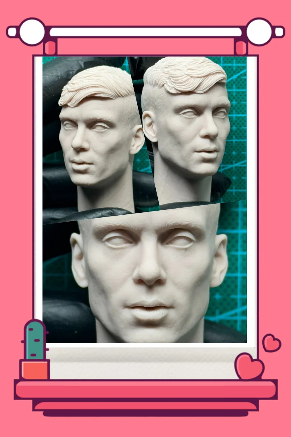 

1/6 Scale British Gangster Crime TV Series Characters Tommy Male Unpainted Head Carving Model Fit 12inchs Action Figure Body