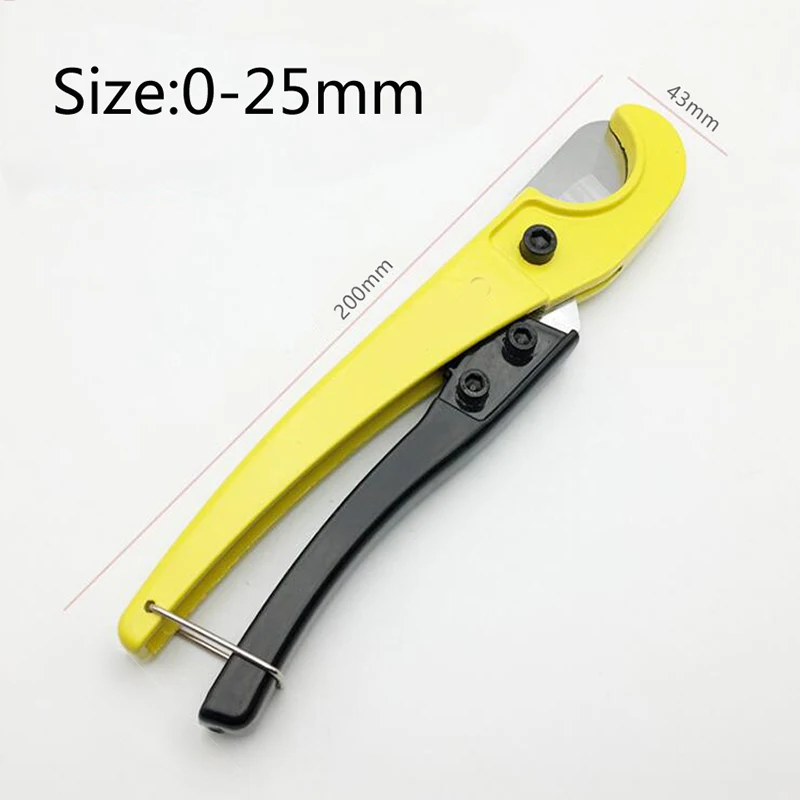 0-25mm PVC Pipe Cutter Aluminum Alloy Conduit Cutting Plier Scissors Tube Cutter PVC/PU/PP/PE Hose Cutting Hand Tools