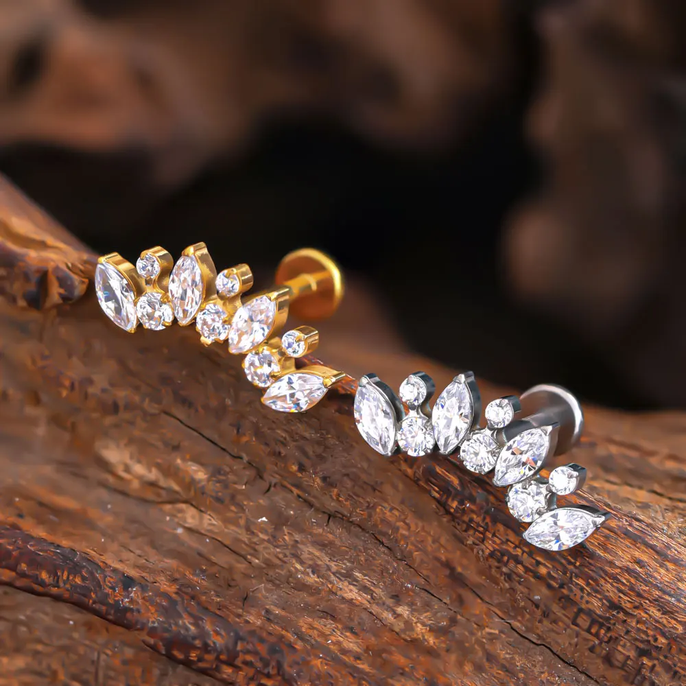 Thumbnail 2 - #50 Popular Ear Stud Piercings Choices