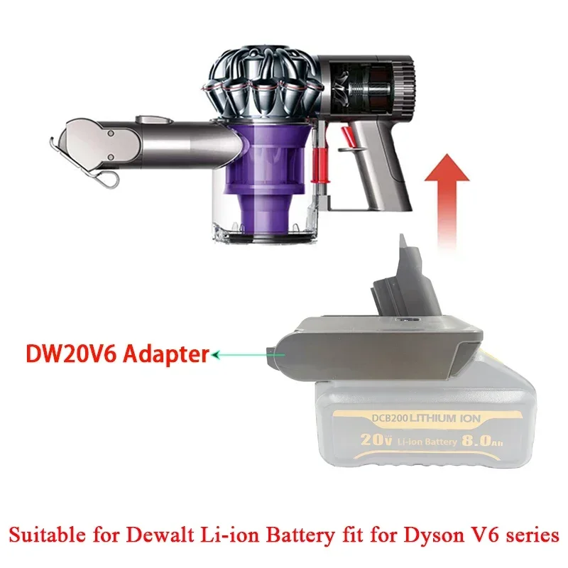 アダプターbps18v6 for dyson v6、mt18v6、mil18v6、dw20v6、エンボス18v6、makita、milwaukee、dewalt、エンボス、ブラックデッカーバッテリー