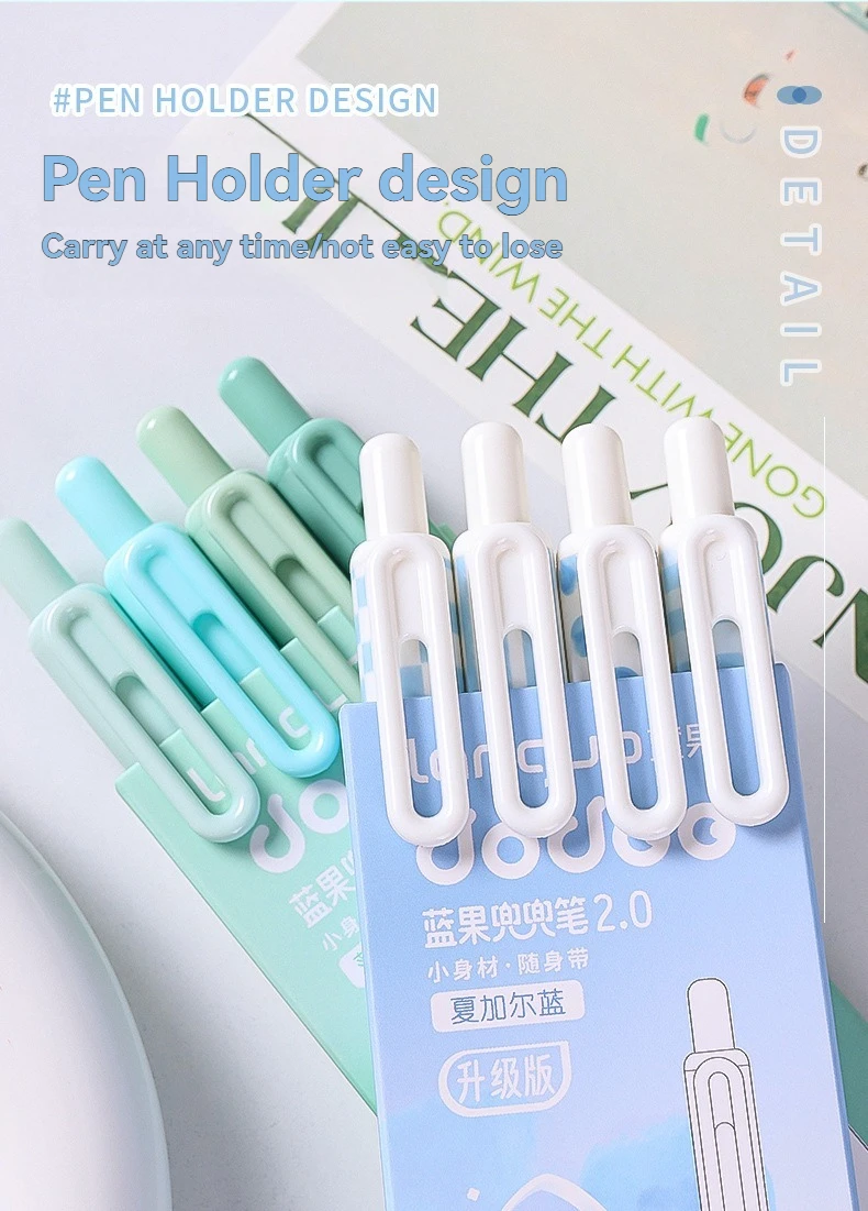 Gel-Stift mit Duft, Taschenstift mit Klickmechanismus, Hochwertiger Schnelltrocknender Marker-Stift für Studenten – Detail 4