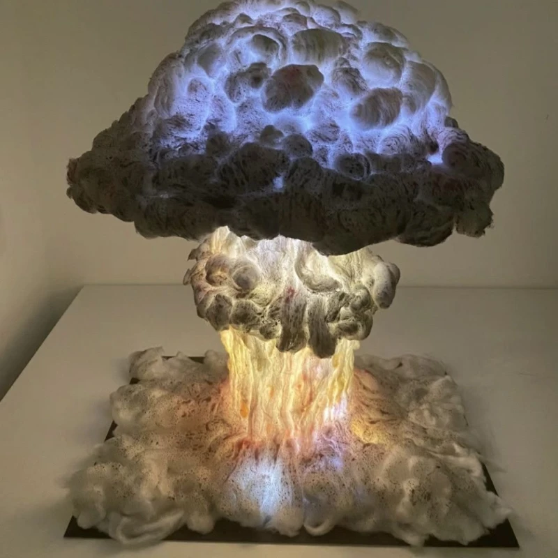 

Cloud ledDIY send boyfriend mushroom cloud three-dimensional handwork material package ornament creative night light
