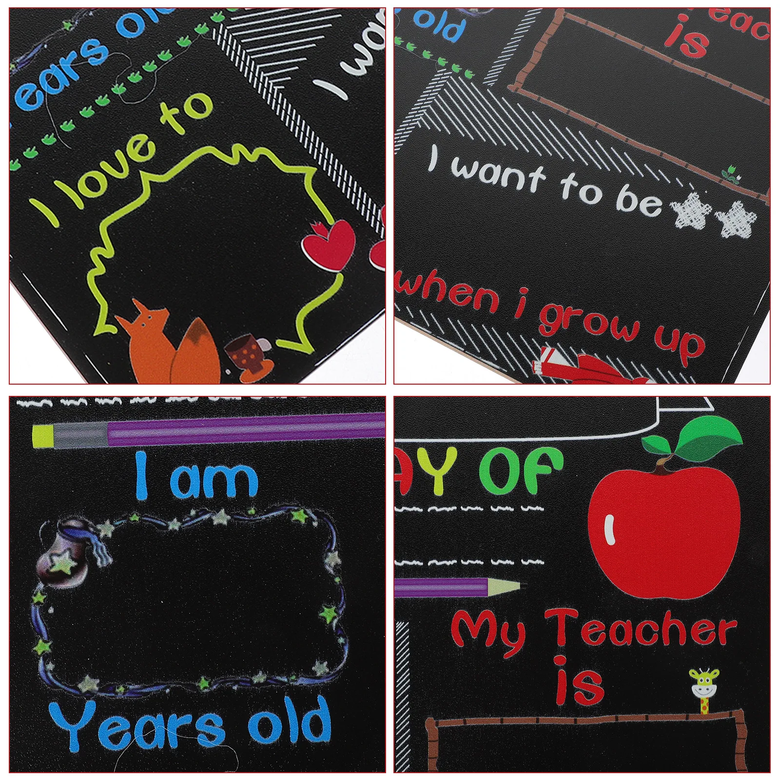 

Blackboard Back to School Chalkboard Wooden Sign First Day Kindergarten posters school board chalkboard preschool wooden sign