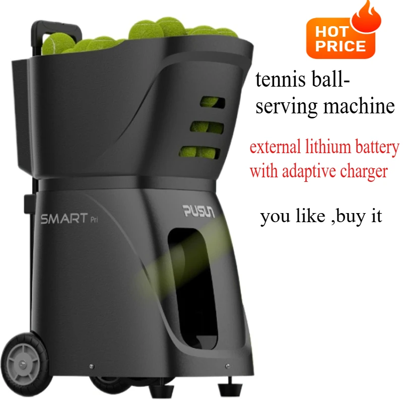 

Small portable tennis serve machine fixed-point APP intelligent control automatic external lithium battery with adaptive charger