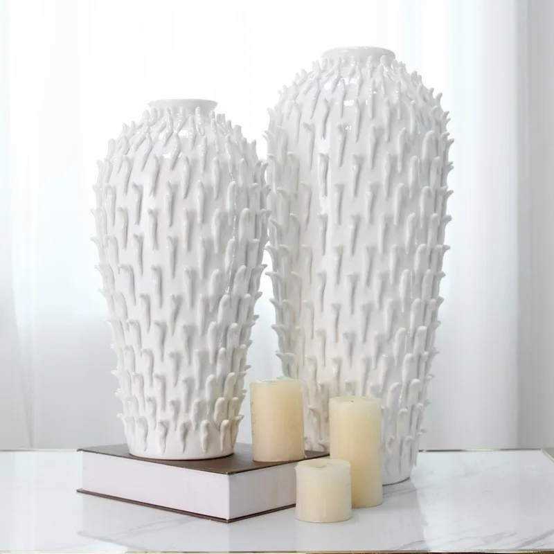 Modern Vase Ceramic Vases Luxury Elegant Decorative Flower Bottle Minimalist Aesthetic Living Room Flower Bottles Table Decor