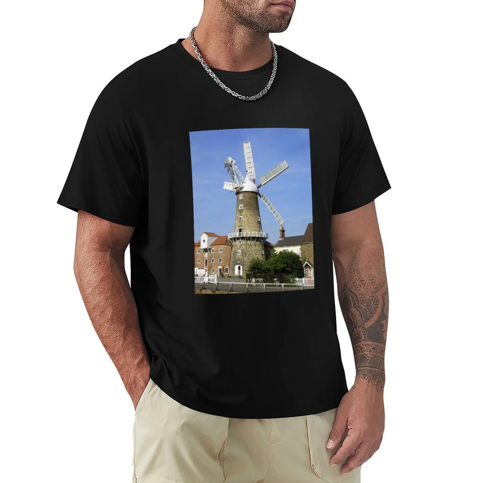 Maud Foster Windmill, Boston, Lincolnshire T-Shirt t shirt for man T-Shirt