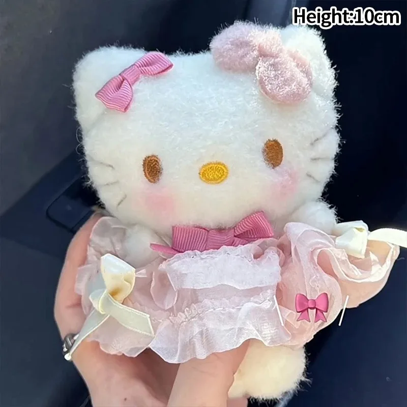 

Sanrio Hello Kitty Peripheral Doll Keychain Cute Fashion Sunglasses Kt Cat Keyring Backpack Plush Toy key chain Birthday Gifts