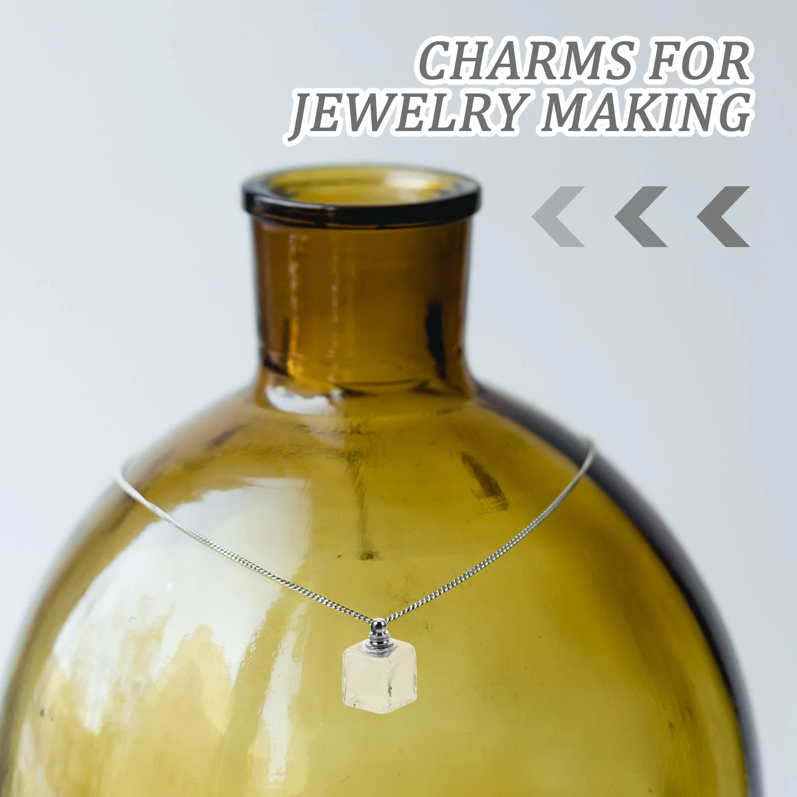 10 pçs bola de vidro transparente pingente charme diy jóias fazendo artesanato desejos garrafa decoração esfera oca com tampa de parafuso para colar