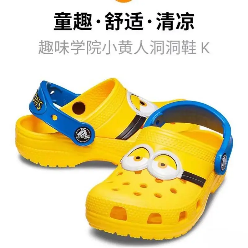 2024 Summer New Yellow Cave Men\'s And Women\'s Minions Parent Child Children\'s children kids boys shoes