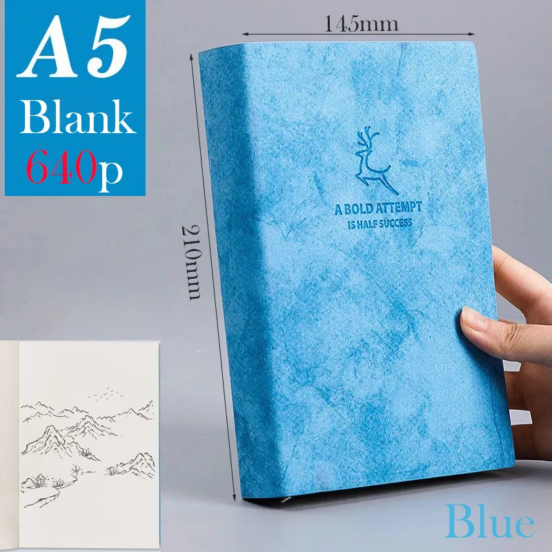 A5 Blue Blank