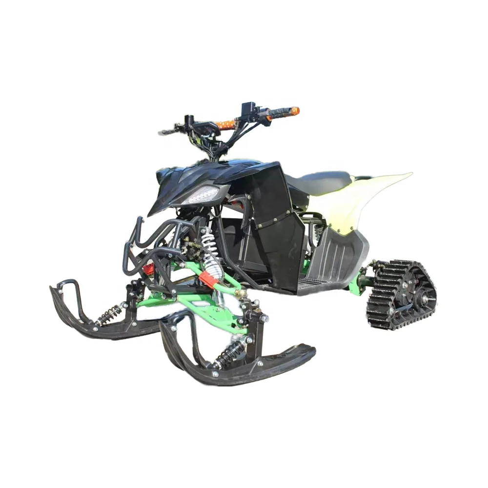 60V 1000W Electric Snowmobile Quad Bike with Automatic Shaft Drive Transmission System 100-200kg Payload Capacity 50km/h