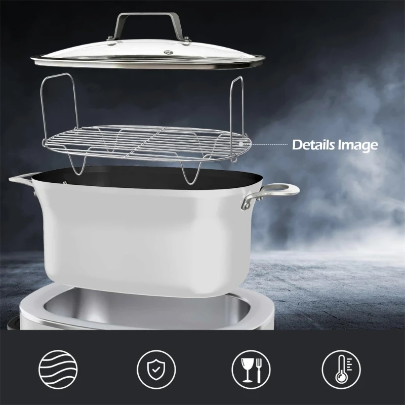 ชั้นวางไอน้ำและย่างปรับความสูงชั้นวางทำความสะอาดง่ายชั้นวางย่างสแตนเลส Dropshipping