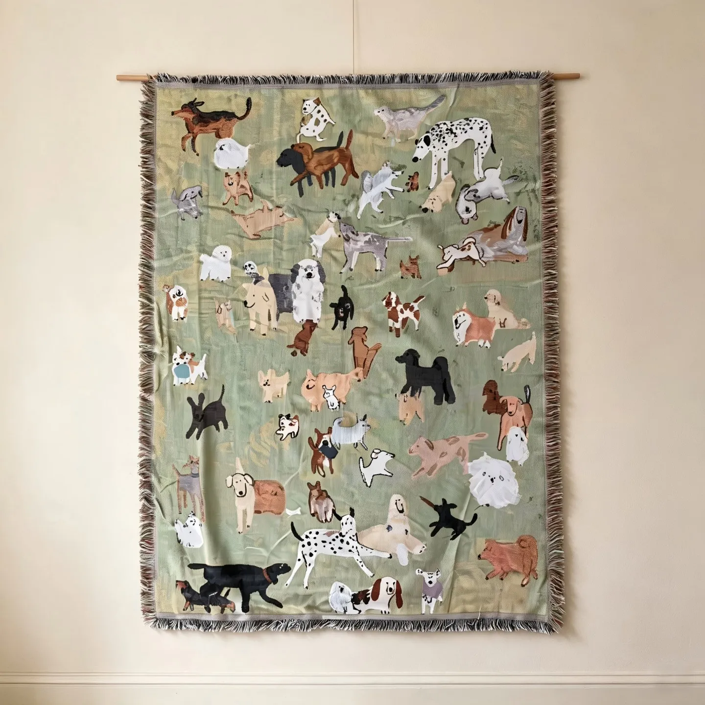 Cartoon Fun Dog Sofa Cover Tablecloth Decor Tapestry Carpet Chair Couch Cover Throw Blanket Throw Mat Sofa Towel Camping Blanket
