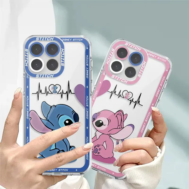 Stitch Angel Cartoon Disney custodia morbida per Honor X8a X9a X9b 5G X8 X7b 90 Lite X8 4G Cover trasparente in Silicone Fundas