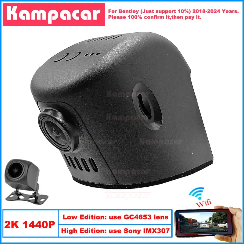 Kampacar BL01-2K 1440P Wifi Car Dvr Camera DashCam For Bentley Bentayga Continental GT Flying Spur 2018-2024 10% Cars Dash Cam