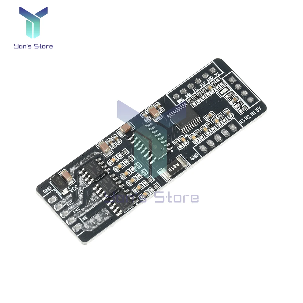 DC 7-40V 4A 24W Max BLDC Small Power Hall Three-phase DC Brushless Motor Drive Board Speed Regulator Driver