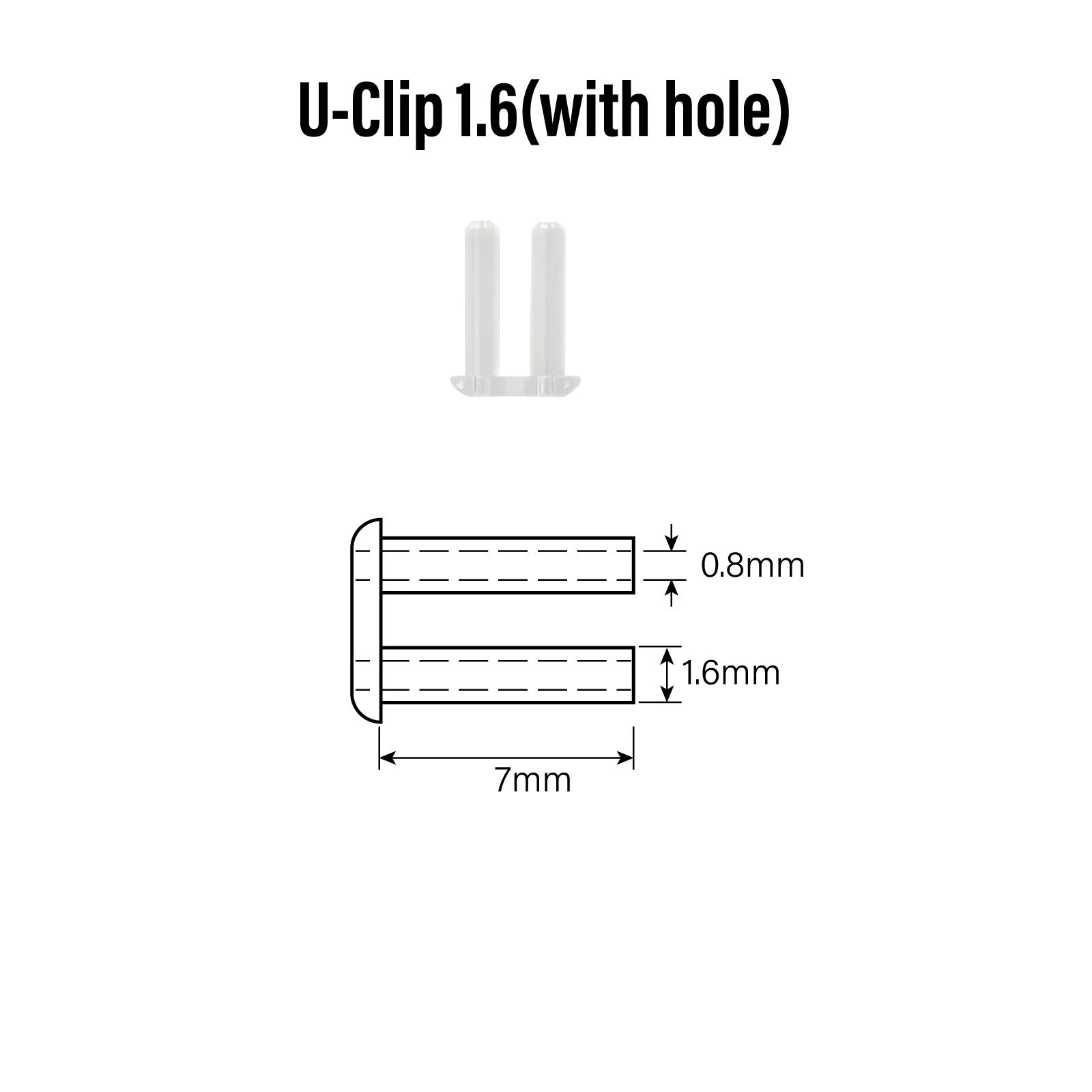 200 teile/los U-clip Randlose Gläser Zubehör Doppel Gummi Stecker PVC Material Brillen Durch Dhoptical – Detail 2