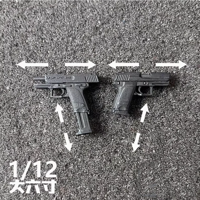 

1/12 Soldier HKUSP Weapon Compact Version Belt Leggings Gun Holster Model Toy For 6'' Action Figure Body In Stock Collection