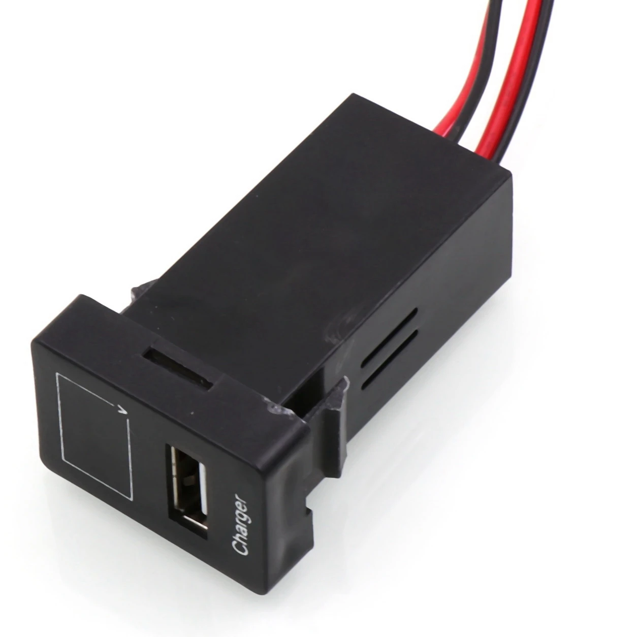 USB DC12V 5V 2.1A Socket Car Led Digital Voltage Display Voltage Meter Battery Monitor For TOYOTA