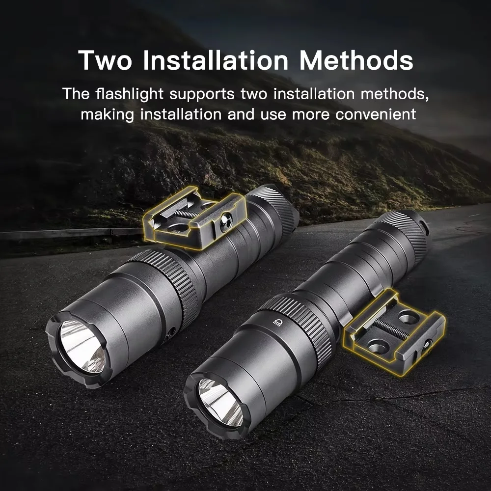 قافلة المهنية التكتيكية مضيا 2000LMS 2 في 1 Com مصباح ليد مقاوم للماء الإفراج السريع ML PT جبل للصيد