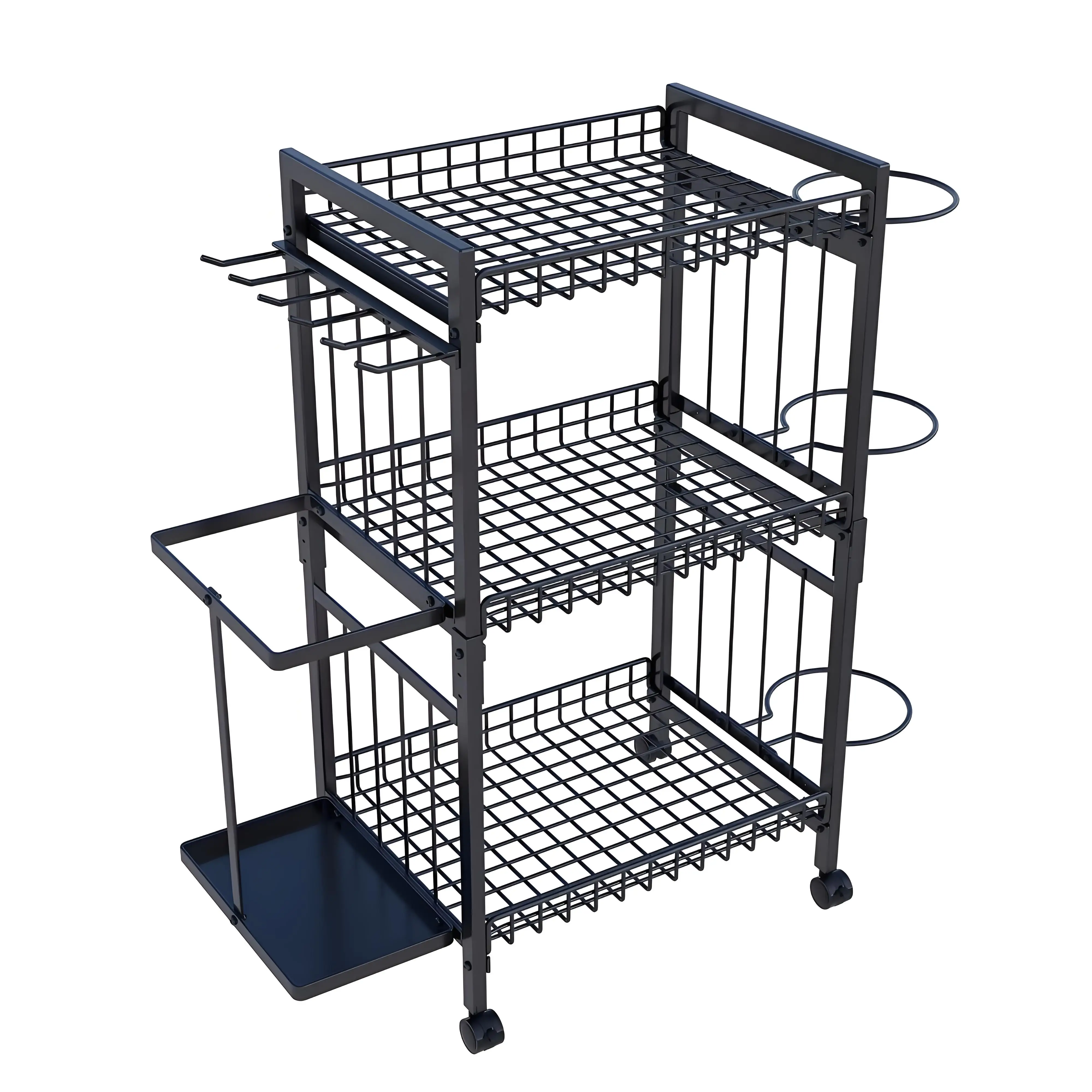 

Современная напольная стойка для хранения ковриков для йоги, баскетбольных и футбольных мячей с колесами для супермаркетов