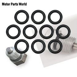 10PCS Motorcycle Twin Cam O-Ring Oil Drain Plug Black 11105 Sealing Dealing Ring For Harley Sportster XL Dyna Softail Touring