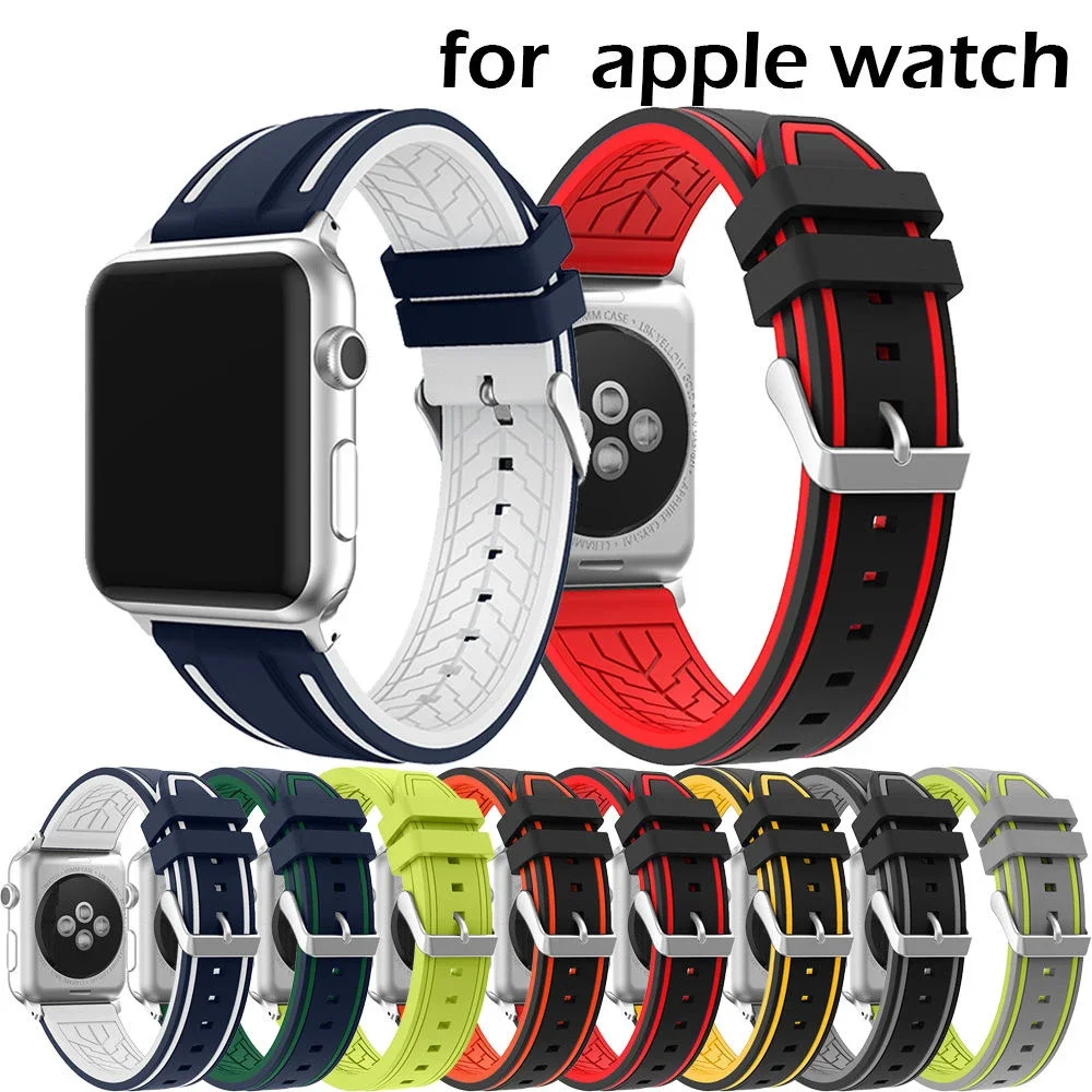 Silikon-Schlaufenarmband für Apple Watch 44mm 40 45 41 46 42 38 49mm Sportarmband iWatch Serie 12 11 10 9 8 SE 7 6 5 4 Ultra2
