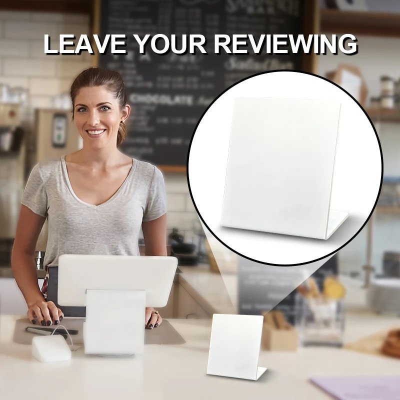 13,56 MHz NFC Weiß Schwarz Leeres Muster NFC215-Chip 504 bytes Musterlose soziale Medien RFID NFC Google Review Standdisplay