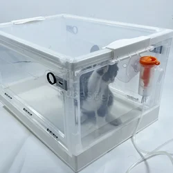 Pet dobrável atomização caixa, sala de oxigênio, fácil de transportar, caixa de nebulização veterinária, gaiola de oxigênio