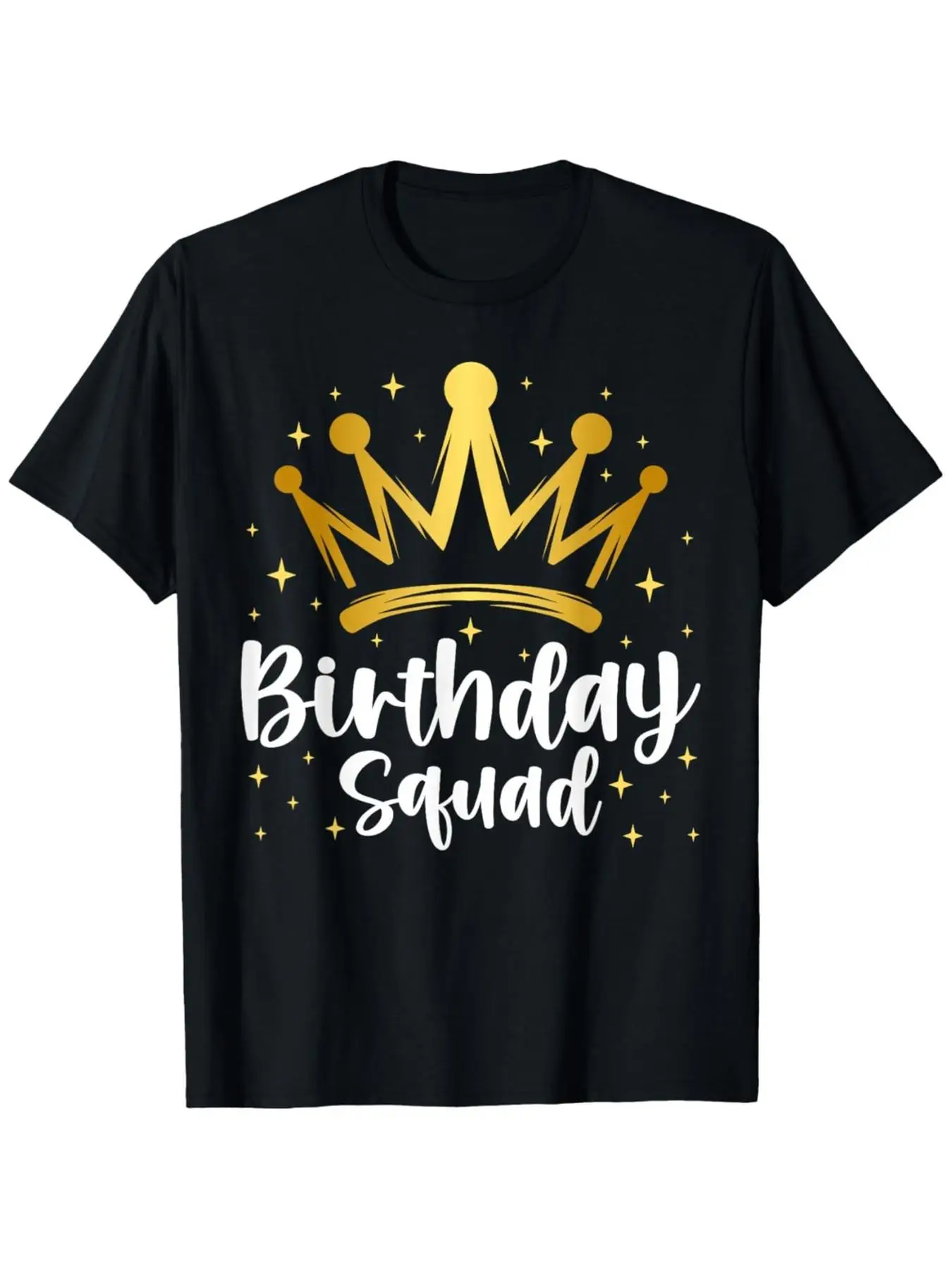 Birthday Squad Party Matching Family Group Funny Birth Team T-Shirt, Comfort Fit Men'S Tee, Crew Neck Tee, Ultra-Soft, Breathabl