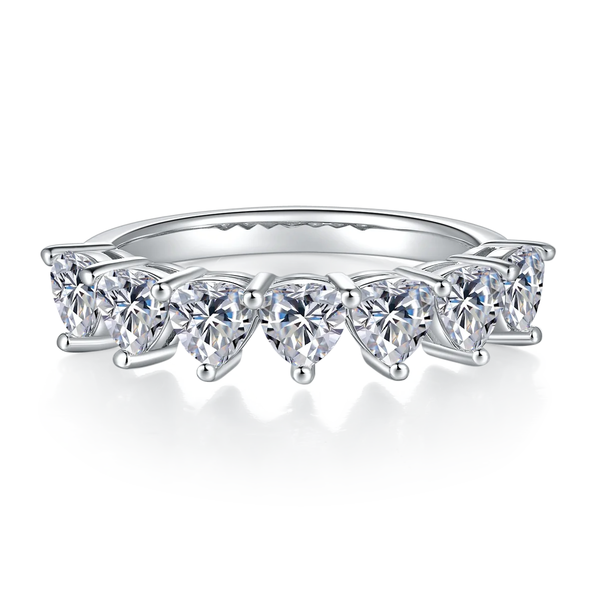 

Full New Ring S925 Sterling Silver Triangle Moissanite Ring Hot Selling Wedding Engagement Ring With GRA Certified Jewelry Gift