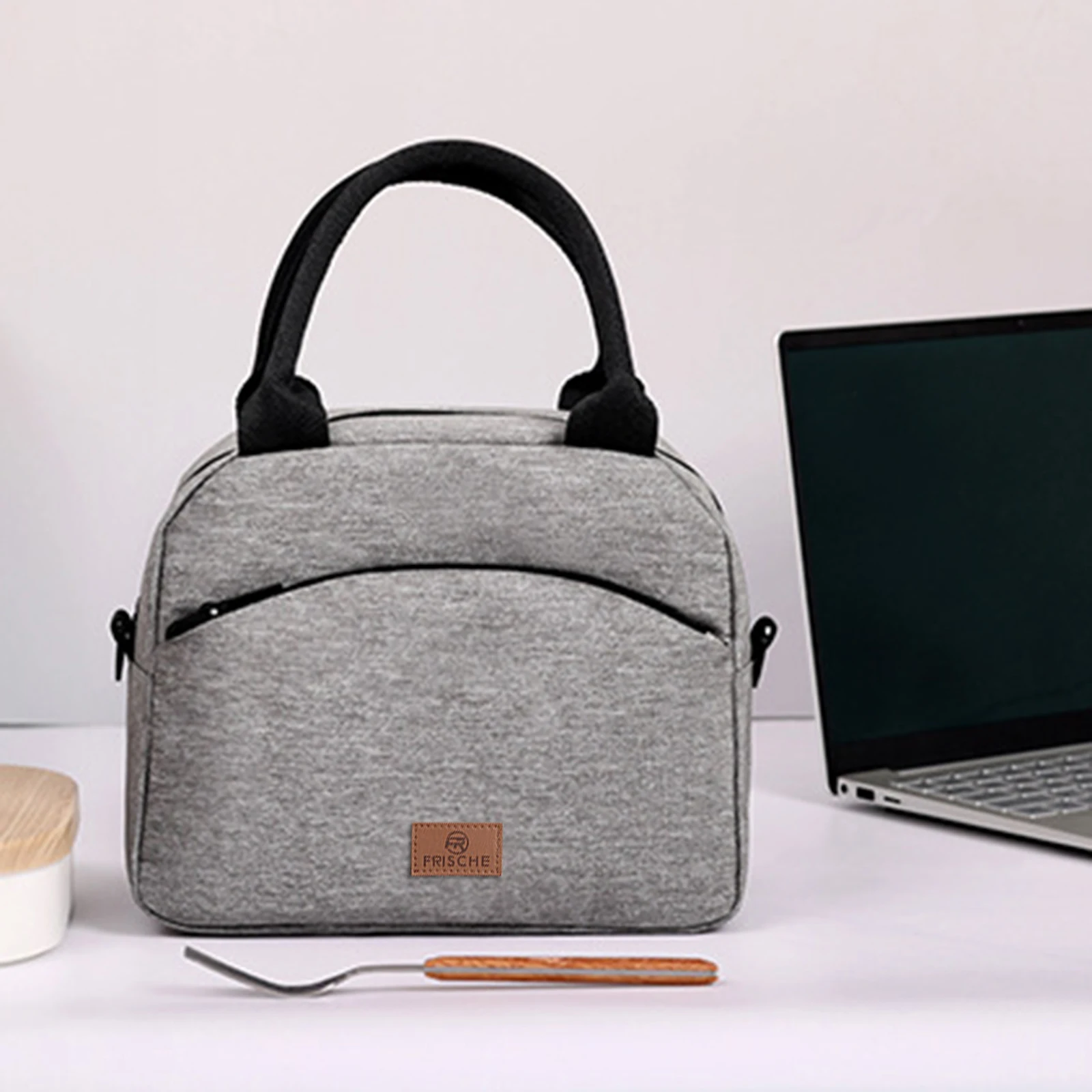 

Контейнер для продуктов, сумка для продуктов, прочная ручка и ремни, многоразовая сумка для обеда для пикника, пешего туризма, кемпинга