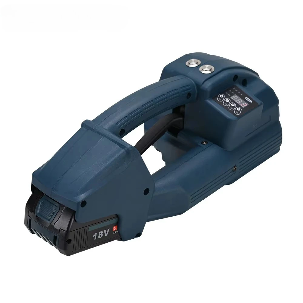 Batteria automatica a grande forza di tensione Pp Pet Q2 13-16mm Strumento di reggiatura per batteria piccola senza pulsanti portatile