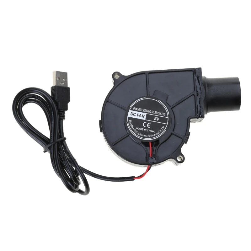 USB ポータブルバーベキューファンピクニックキャンプエアターボ送風機 2600RPM 1.5 ワット 7530 7 センチメートルドロップシップ