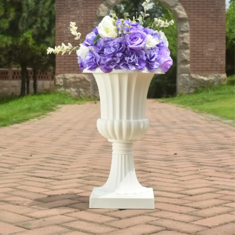 Golden Vase Wedding Birthday Christmas Festival Party Site Decoration Originality Retro Style European Plastic Flower Pot Vases