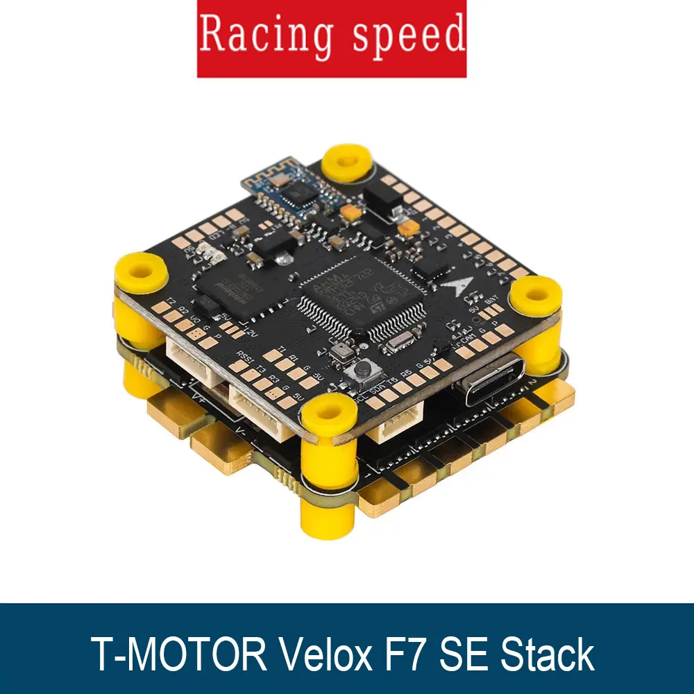 

T-MOTOR Velox F7 SE Stack 8S Velox F7 SE 8S Flight Controller Velox 70A SE 8S 4IN1 ESC Combo for RC FPV Long Range Drone