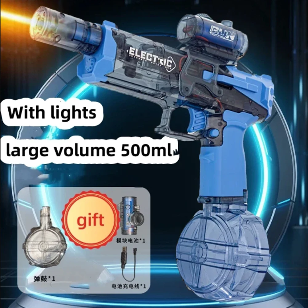 Ultimate Battle Blaster Electric Water Gun Flame,Ultimate Battle Blaster Water Gun Long Range Electric Water Blaster with Light