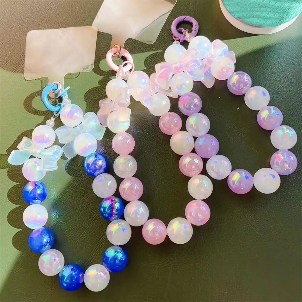 1 Pc Artificial Crystal Beads Phone Chain Bling Crystal Beads Telephone Chain Wrist Lanyard Special Phone Accessories