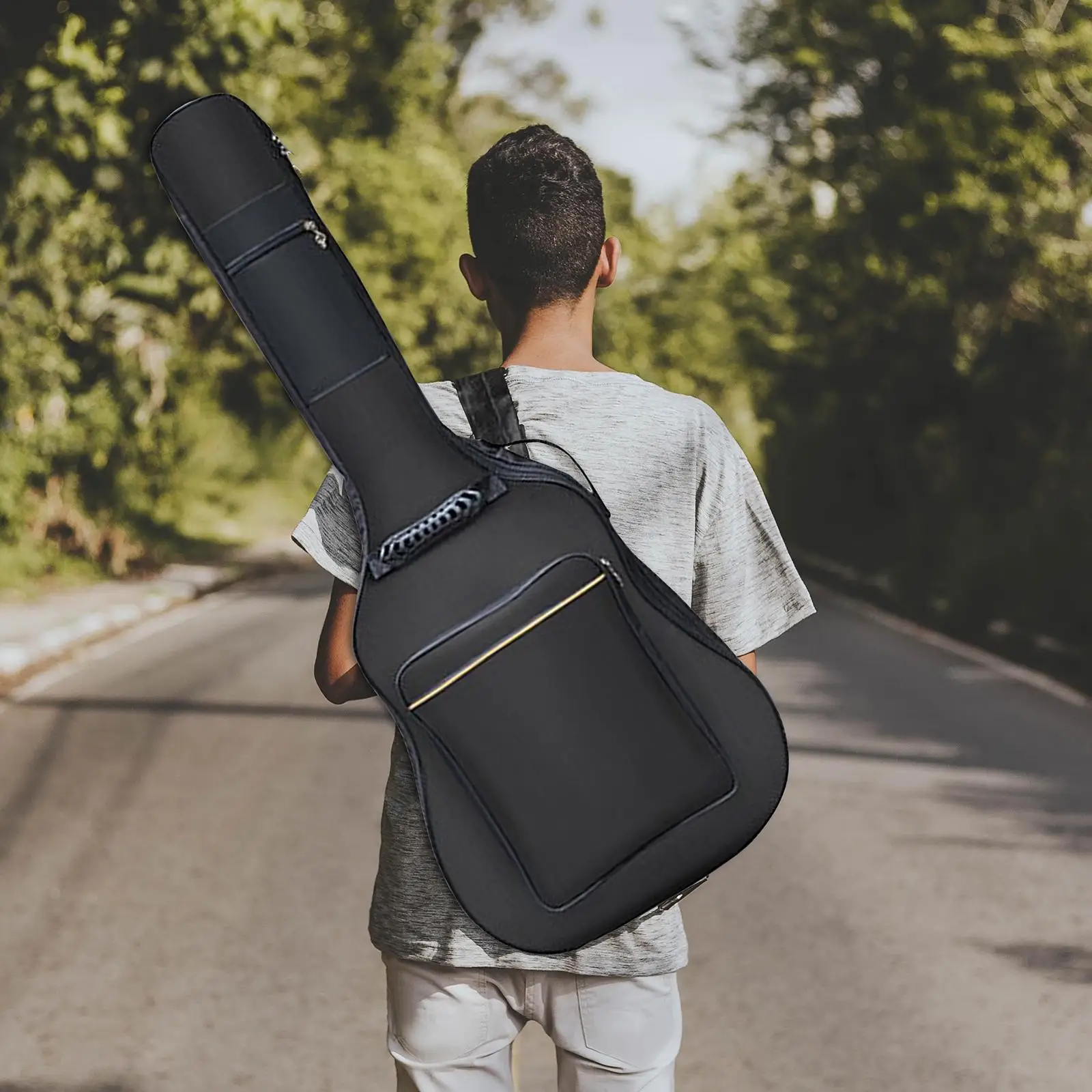 Ajustável acolchoado guitarra armazenamento saco, Gig Bag, mochila para 38 39 40 41 guitarra