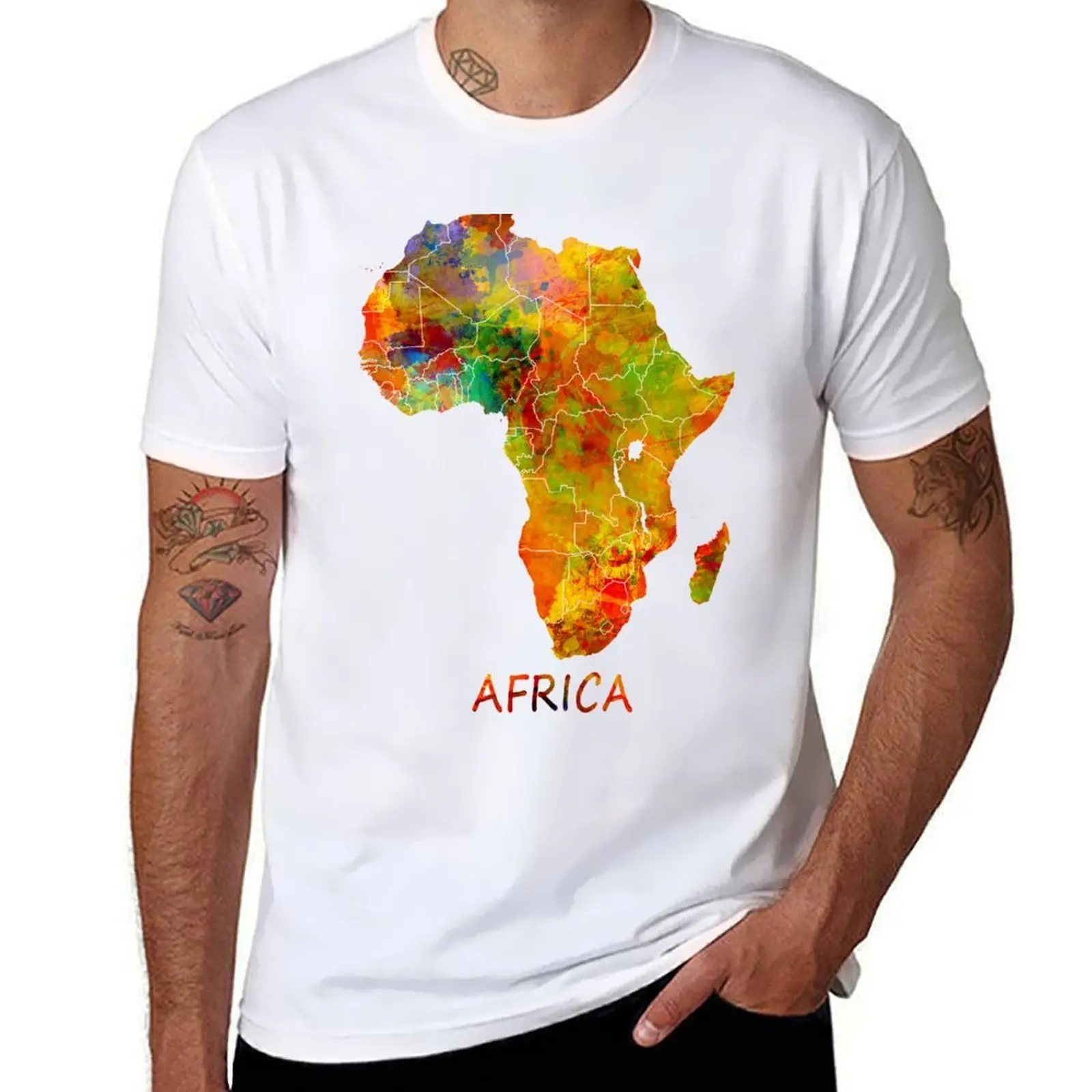 

Africa map #africa #map T-Shirt cotton t shirt man g man t shirts for men T-Shirt