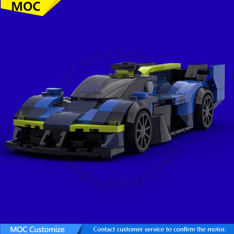 390 PCS Supercar Valkyrie GTP MOC Customize Modular Building Block Technology Kids Model Creative Design DIY Holiday Toy Gifts