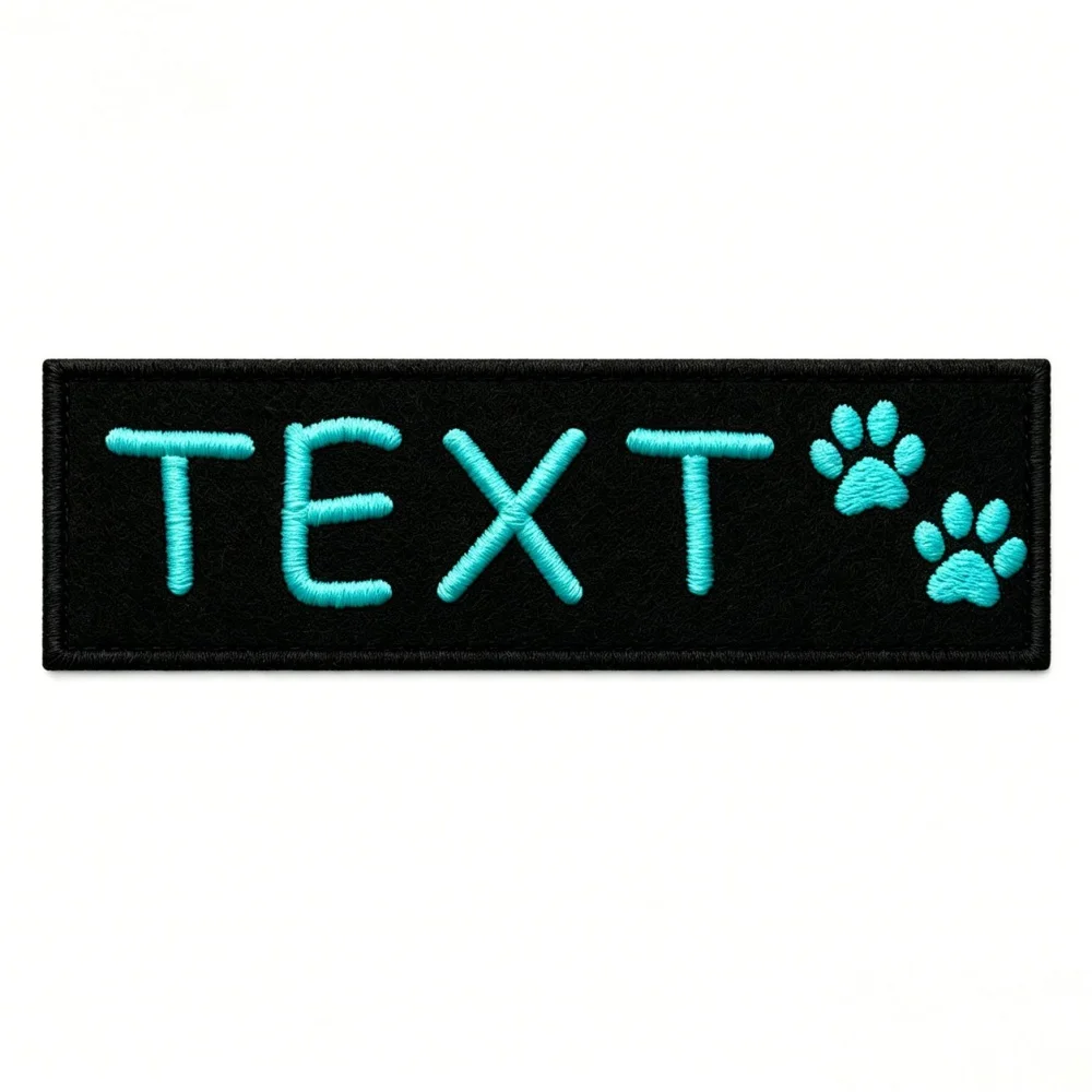 1 Piece Custom Embroidery Name Hook And Loop Patch Size 2.5x10 Centimeters, Personalized Sewable Name Label