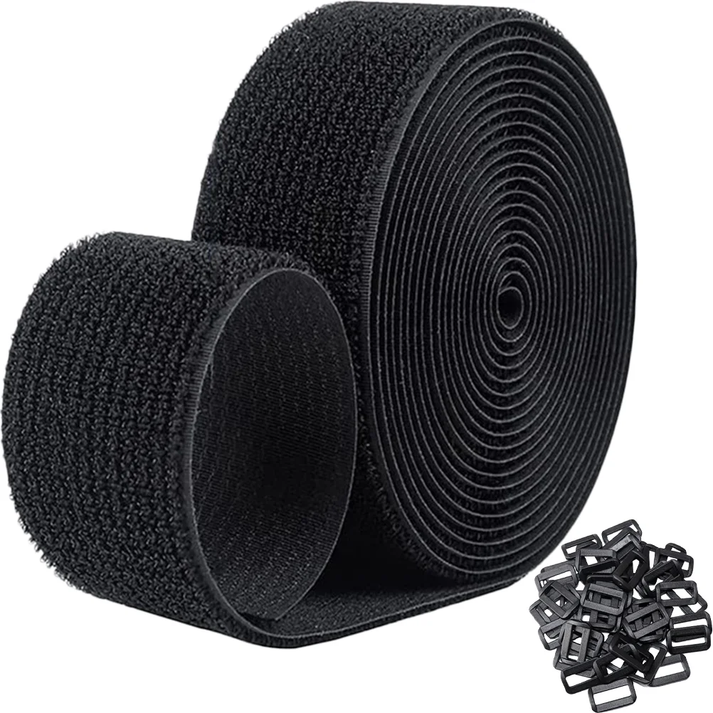 

Tie Wire Ties Reusable Cable Straps Hook and Loop Nylon Cinch Fasten with Buckles Polyester Blend Fastening Fixing