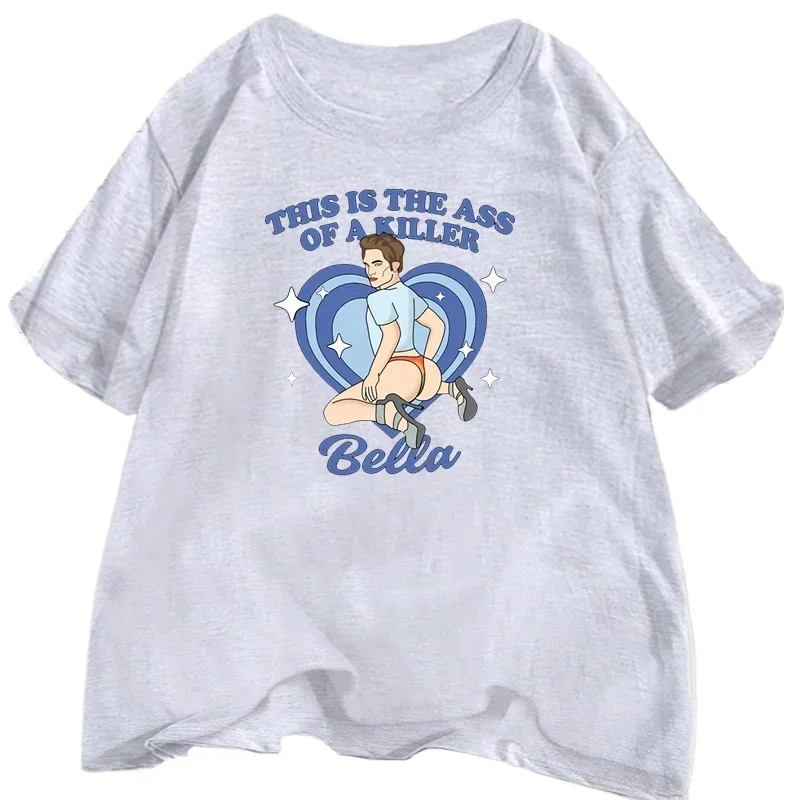 هذا هو الحمار من القاتل بيلا تي شيرت الرجال الشفق ميمي روبرت باتينسون ساغا تي شيرت فريق إدوارد التي شيرت ملابس للرجال