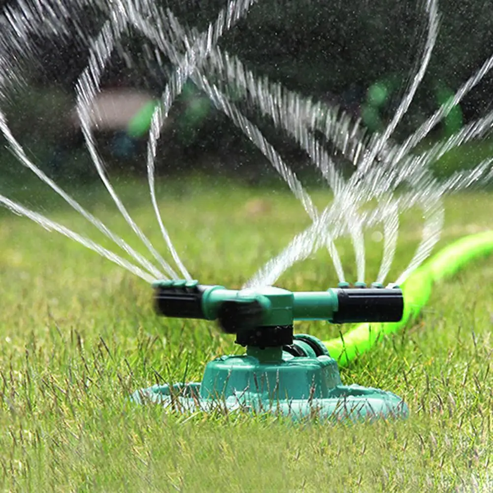 1/2Pcs 360-Degree Rotating Lawn Sprinkler with 3 Arm Garden Sprinkler for 3600 Square Feet Garden Yard Coverage for Lawns Supply