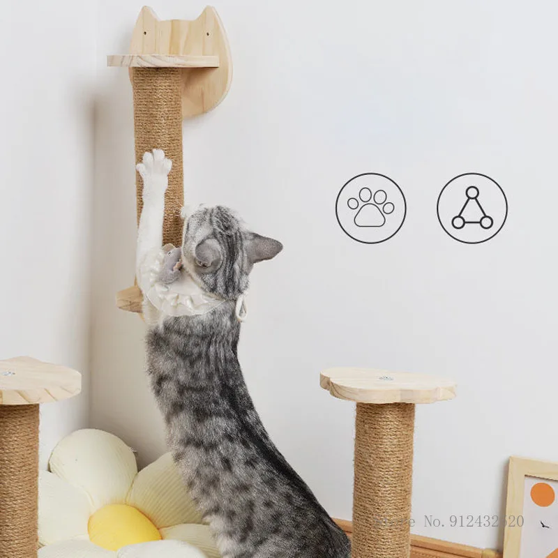 

Sisal Cat Scratching Board, Climbing Frame, Scratching Post, Cat Claw Grinder, Vertical, No Crumb, Wear-Resistant, Funny Toy