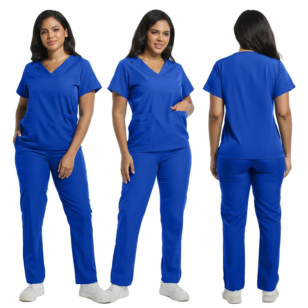 الزي الطبي فرك مستشفى العمل الدعك مجموعة الجملة التمريض فرك الزي الرسمي النساء الرعاية الصحية الصيدلة عيادة ملابس العمل
