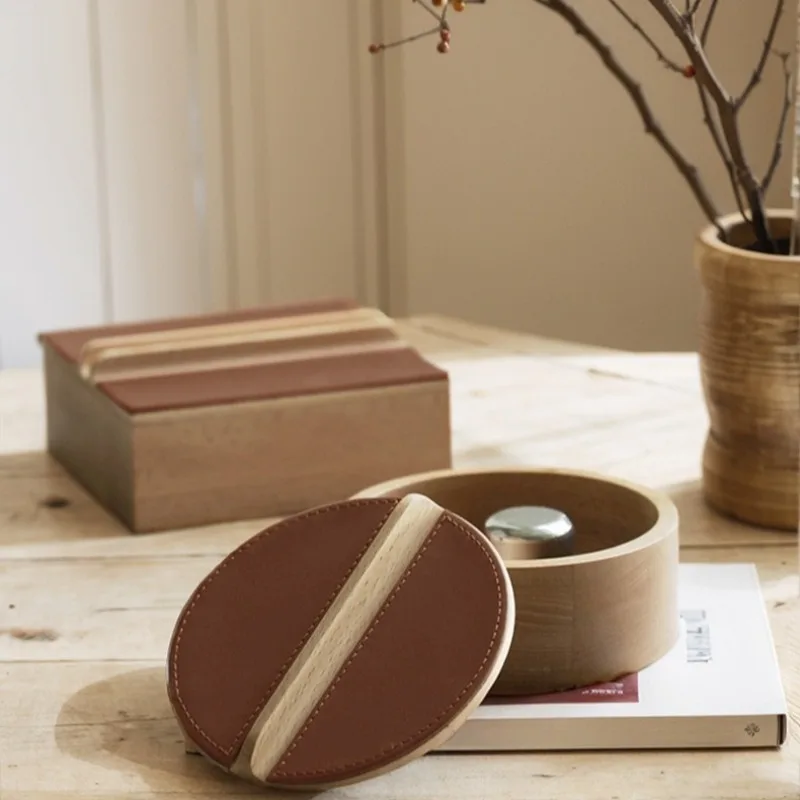 

Solid Wood Jewelry Boxes with Lid Multifunctional Desktop Jewelry Box Household Phone Holder Portable Luxury Storage Boxes