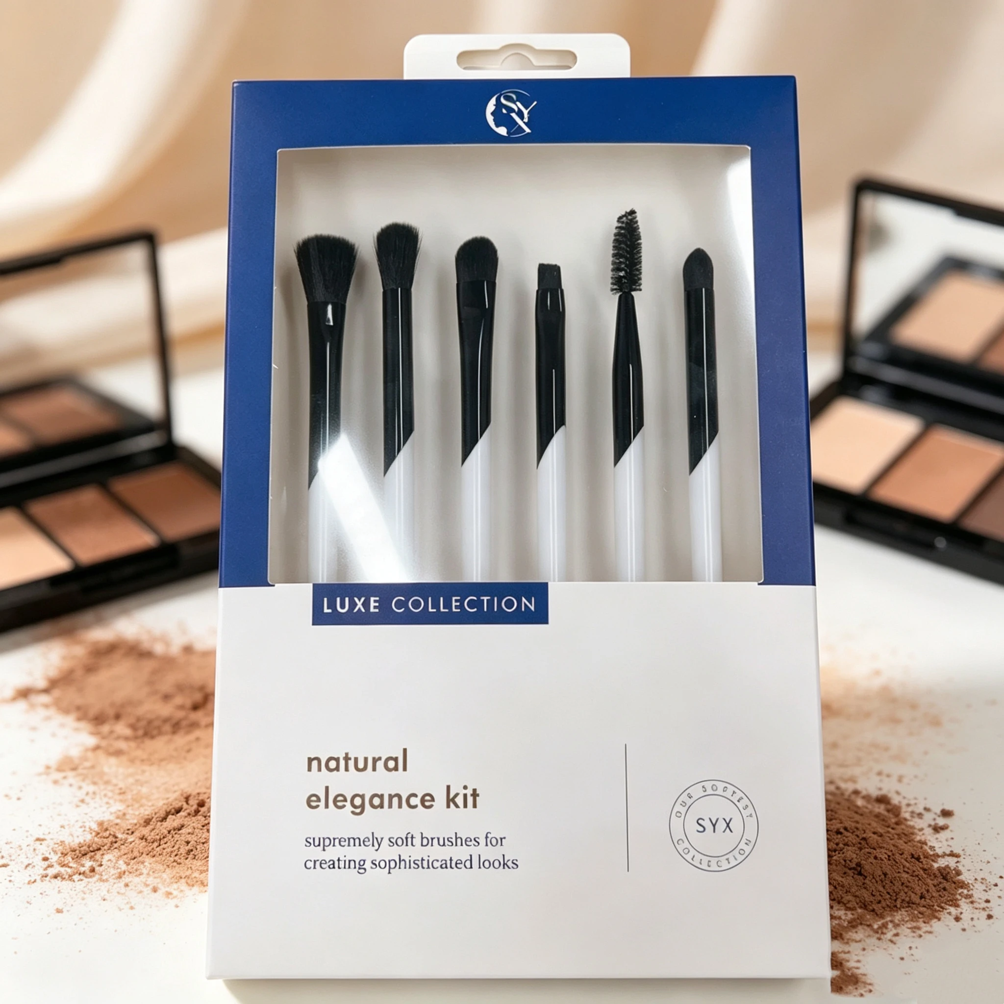 6-piece luxury makeup brush gift set: fluffy and soft brushes suitable for various applications—an ideal gift for women.