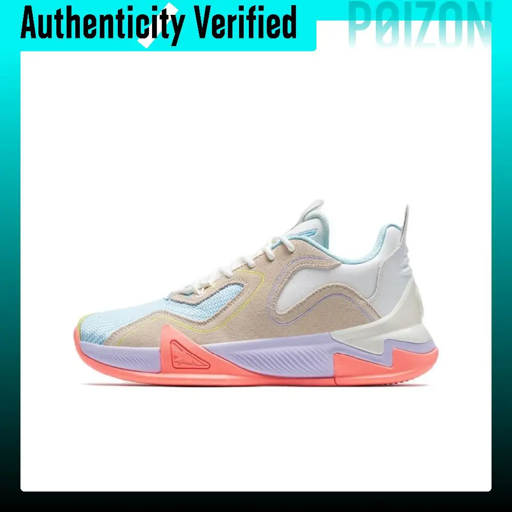 XTEP Flying Shark V3 Basketball Shoes Men's Low-top Blue/Pink/Purple/Gray/White 877119120008//